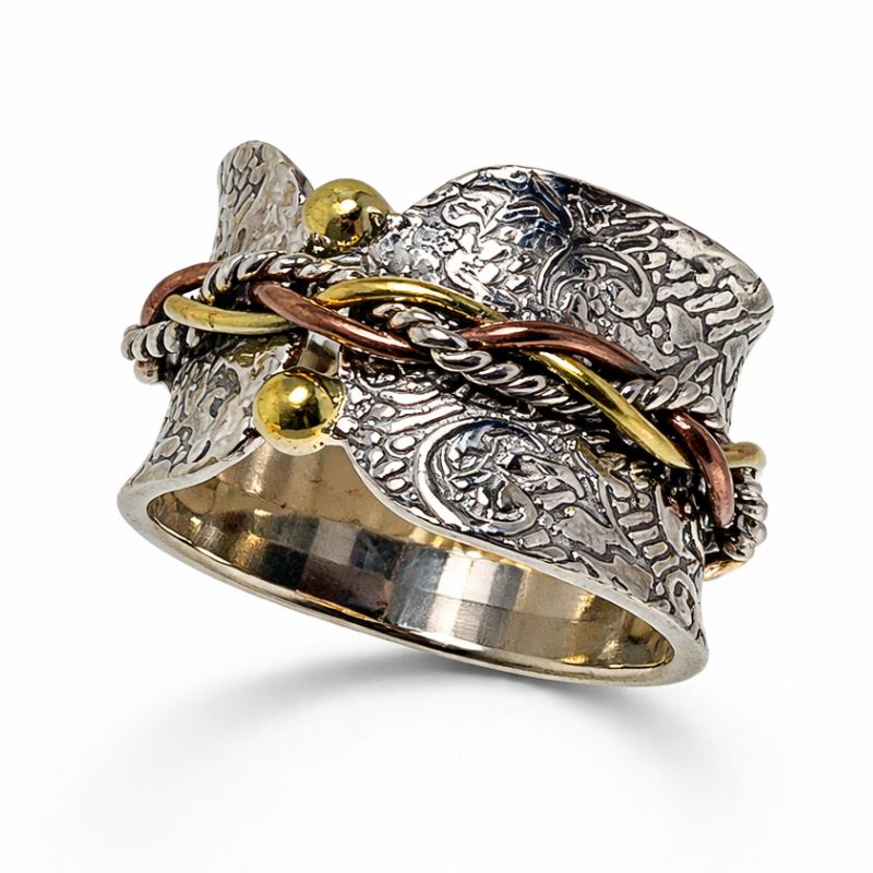 Butterfly Braided Spinner Ring